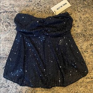 NWT Meet Me There Sequin Tank